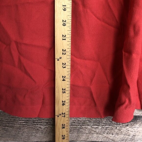 J. JILL Poppy Elliptical Open Cold Shoulder Top Blouse Medium Poppy NWT - Picture 9 of 10